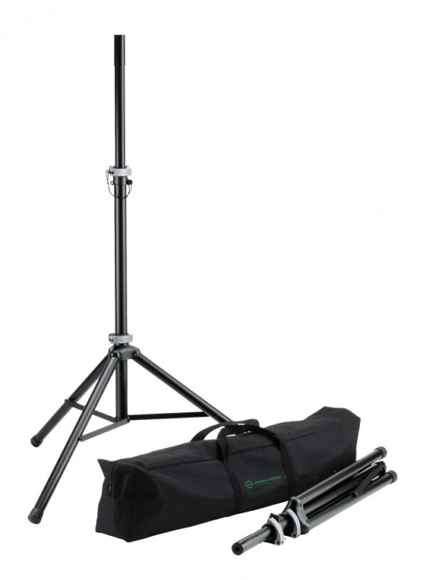 K&M 21459 Speaker stand package black